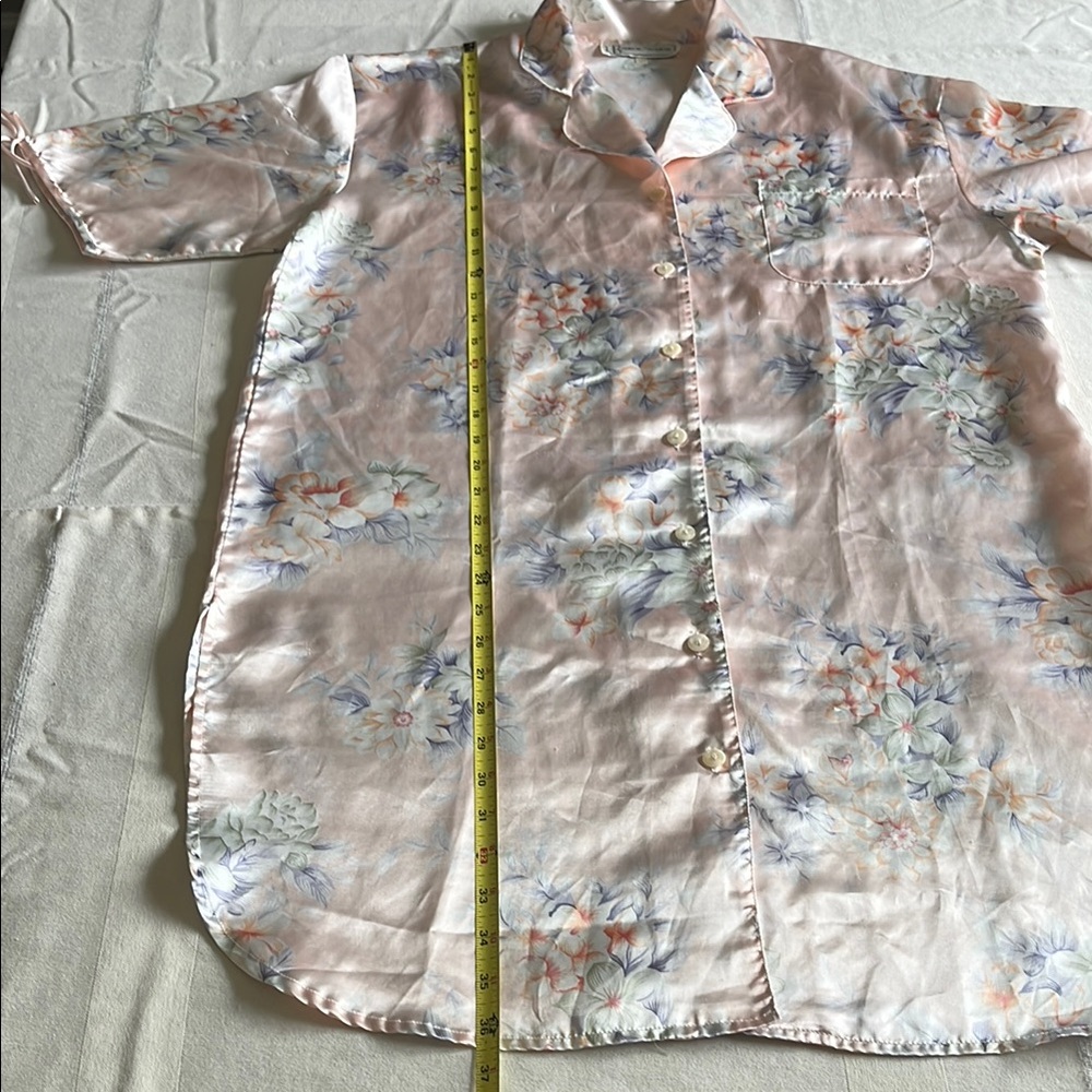 Floral Satin Nightgown - Picture 6 of 7